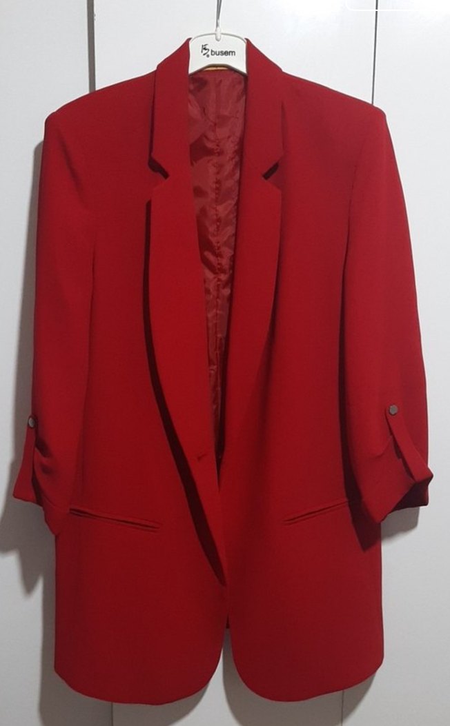 Tuğba Venn Kırmızı Kadın Blazer Ceket - Görsel 2