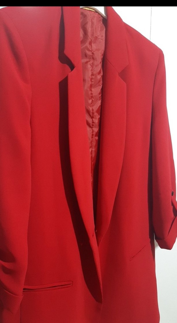 Tuğba Venn Kırmızı Kadın Blazer Ceket - Görsel 3