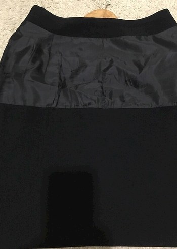 Siyah Uzun Kadın Etek - Ofis Stili - Görsel 4