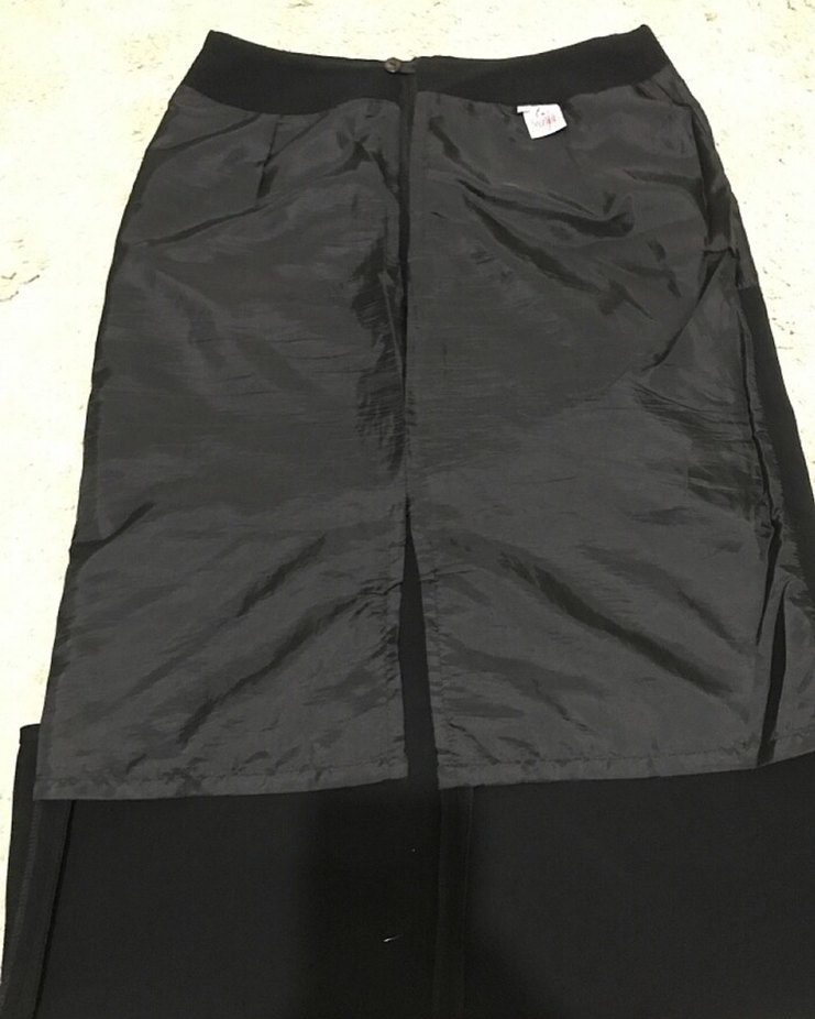 Siyah Uzun Kadın Etek - Ofis Stili - Görsel 3