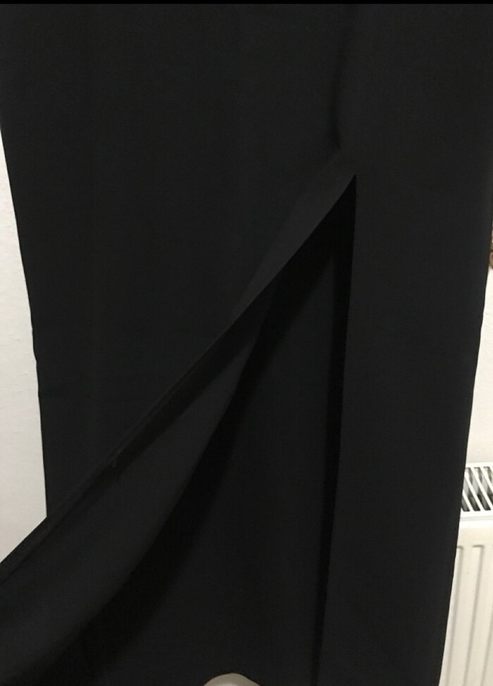 Siyah Uzun Kadın Etek - Ofis Stili - Görsel 2