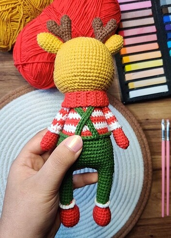 Beden Renk Amigurumi Geyik Oyuncak
