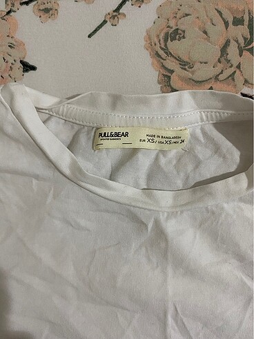 xs Beden Pull and bear basic beyaz crop