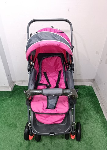 Pembe ve Gri Bebek Arabası Temiz Sağlamdır Kargo Var - Görsel 4
