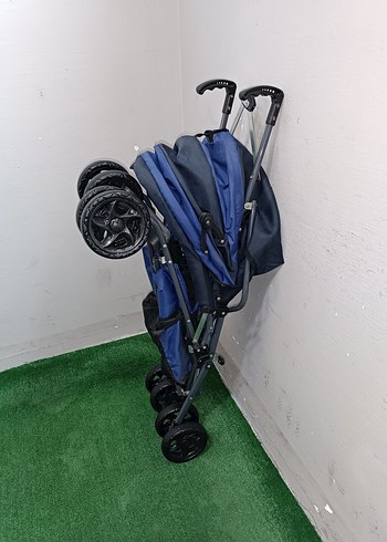 Koyu Mavi Bebek Arabası Temiz Sağlamdır Kargo Var - Görsel 5