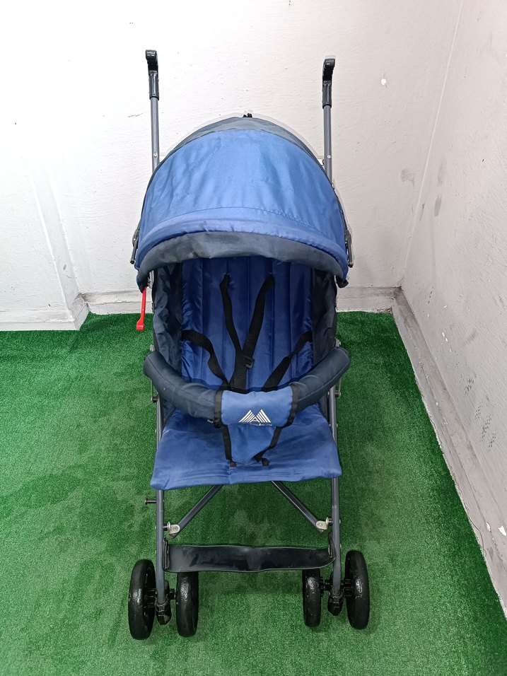 Koyu Mavi Bebek Arabası Temiz Sağlamdır Kargo Var - Görsel 3