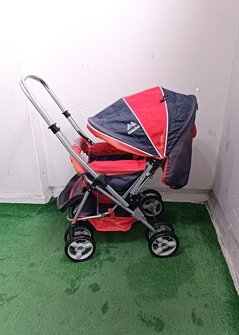 Kırmızı Bebek Arabası Temiz Sağlamdır Kargo Var - Görsel 4