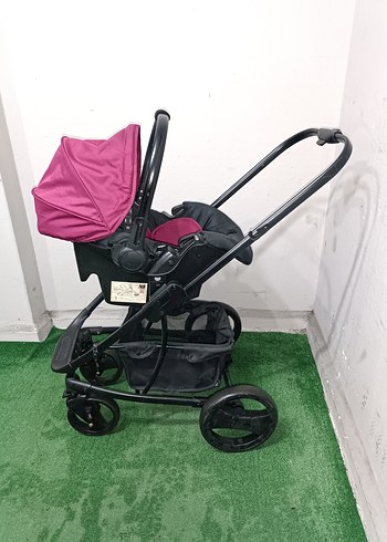 Pembe Bebek Arabası ve Oto Koltuğu Temiz Sağlamdır Kargo Var - Görsel 5