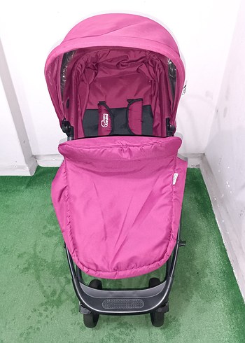 Pembe Bebek Arabası ve Oto Koltuğu Temiz Sağlamdır Kargo Var - Görsel 3