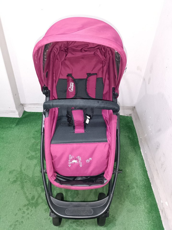 Pembe Bebek Arabası ve Oto Koltuğu Temiz Sağlamdır Kargo Var - Görsel 2