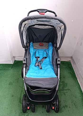 Mavi ve Gri Bebek Arabası Temiz Sağlamdır Kargo Var - Görsel 3