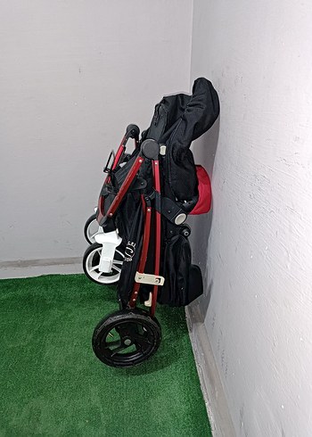 Siyah Bebek Arabası ve Taşıma Koltuğu Temiz Sağlamdır Kargo Var - Görsel 6