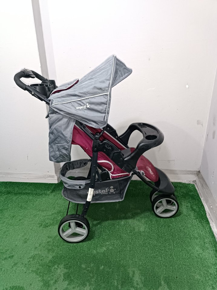 Gri Bebek Arabası Temiz Sağlamdır Kargo Var - Görsel 4