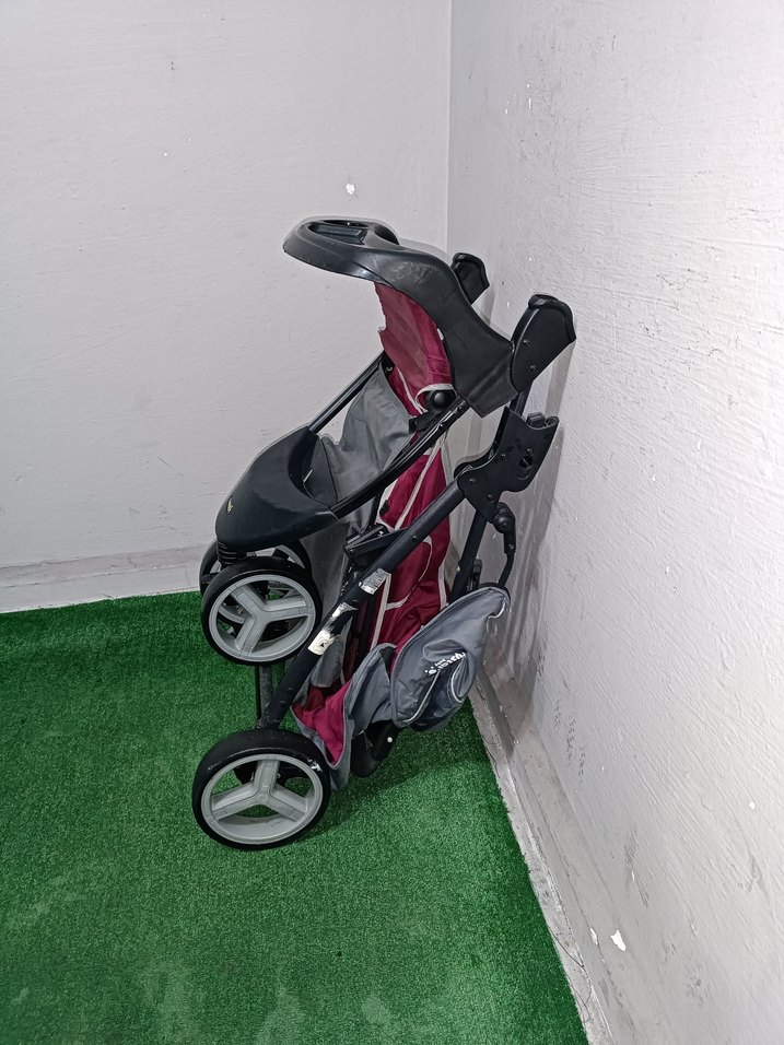 Gri Bebek Arabası Temiz Sağlamdır Kargo Var - Görsel 5