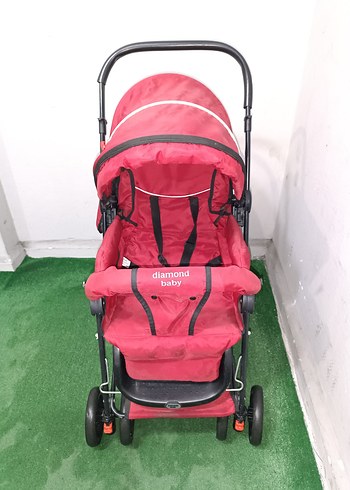 Kırmızı Diamonu Bebek Arabası Temiz Sağlamdır Kargo Var - Görsel 2