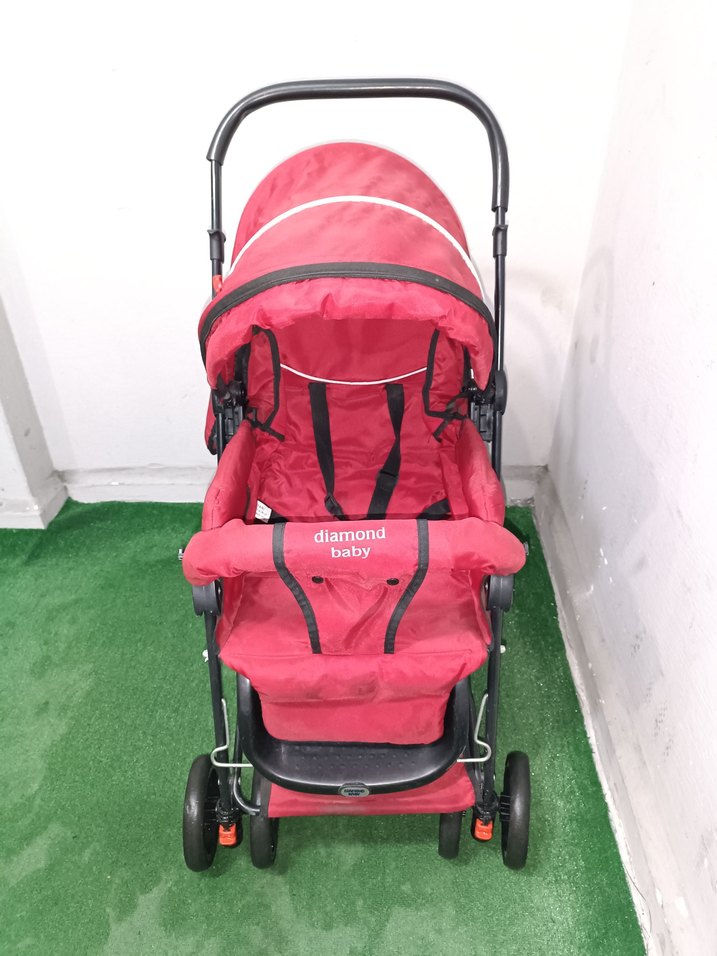 Kırmızı Diamonu Bebek Arabası Temiz Sağlamdır Kargo Var - Görsel 2