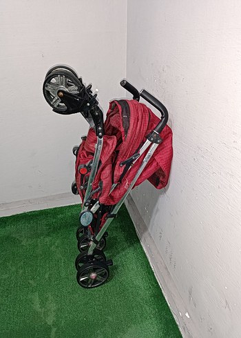 Kırmızı Bebek Arabası Temiz Sağlamdır Kargo Var - Görsel 5