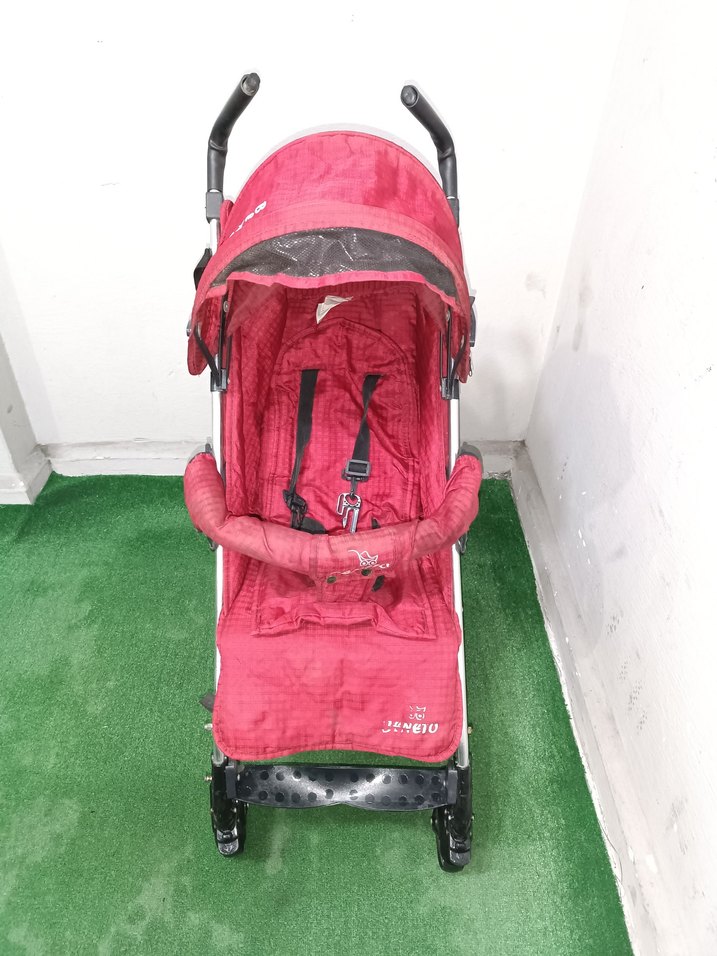 Kırmızı Bebek Arabası Temiz Sağlamdır Kargo Var - Görsel 2