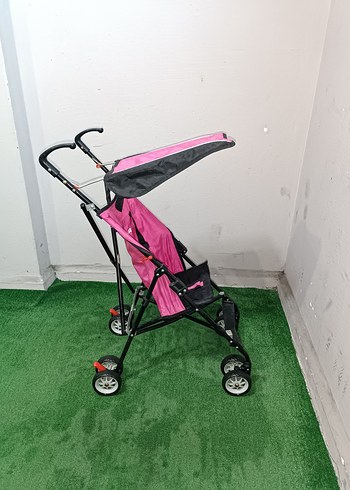 Pembe Katlanabilir Bebek Arabası Temiz Sağlamdır Kargo Var - Görsel 3