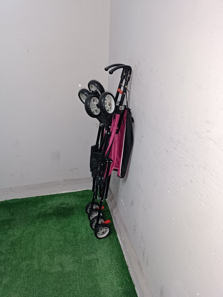 Pembe Katlanabilir Bebek Arabası Temiz Sağlamdır Kargo Var - Görsel 4