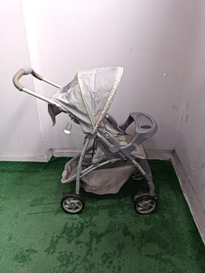 Gri Bebek Arabası Temiz Sağlamdır Kargo Var - Görsel 4