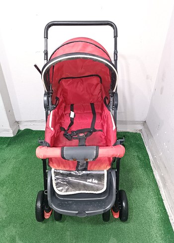 Kırmızı Renkli Bebek Arabası Temiz Sağlamdır Kargo Var - Görsel 3