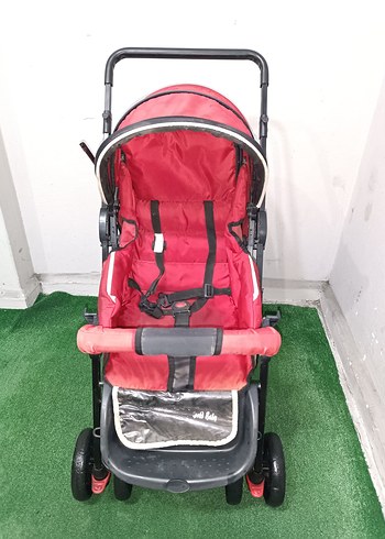 Kırmızı Renkli Bebek Arabası Temiz Sağlamdır Kargo Var - Görsel 2
