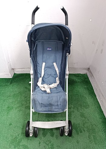 Mavi ve Gri Bebek Arabası Temiz Sağlamdır Kargo Var - Görsel 2