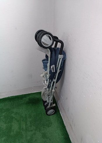 Mavi ve Gri Bebek Arabası Temiz Sağlamdır Kargo Var - Görsel 5