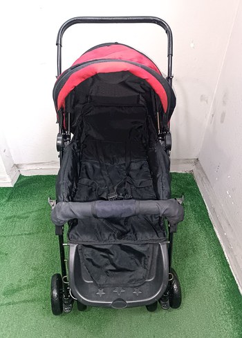 Kırmızı Bebek Arabası Temiz Sağlamdır Kargo Var - Görsel 3