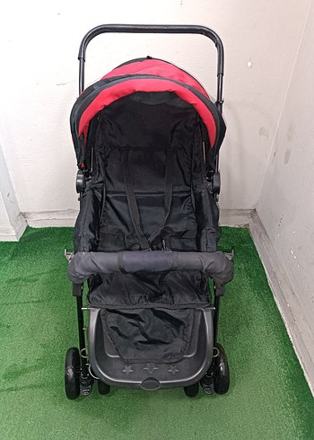 Kırmızı Bebek Arabası Temiz Sağlamdır Kargo Var - Görsel 2