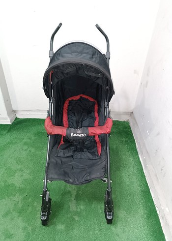 Koyu Kırmızı Bebek Arabası Temiz Sağlamdır Kargo Var - Görsel 3