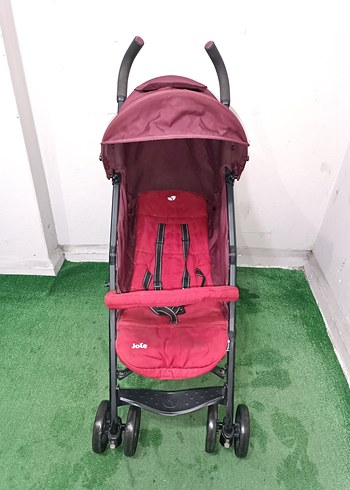 Koyu Kırmızı Bebek Arabası Temiz Sağlamdır Kargo Var - Görsel 3