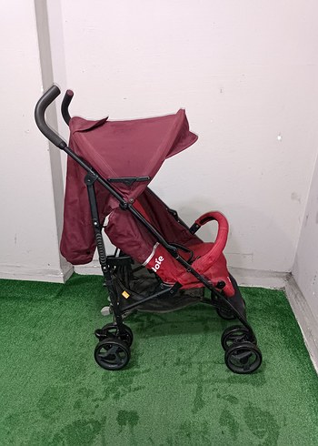 Koyu Kırmızı Bebek Arabası Temiz Sağlamdır Kargo Var - Görsel 4