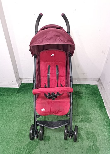 Koyu Kırmızı Bebek Arabası Temiz Sağlamdır Kargo Var - Görsel 2