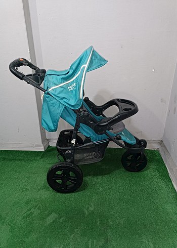 Koyu Turkuaz Bebek Arabası Temiz Sağlamdır Kargo Var - Görsel 4
