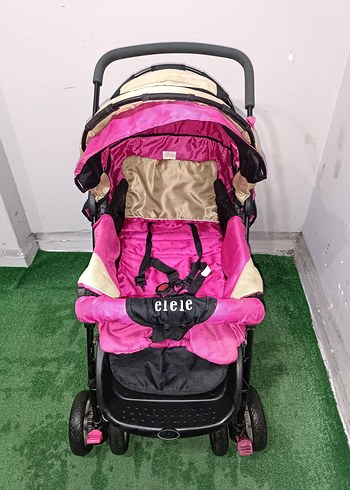 Koyu Pembe Bebek Arabası Temiz Sağlamdır Kargo Var - Görsel 5