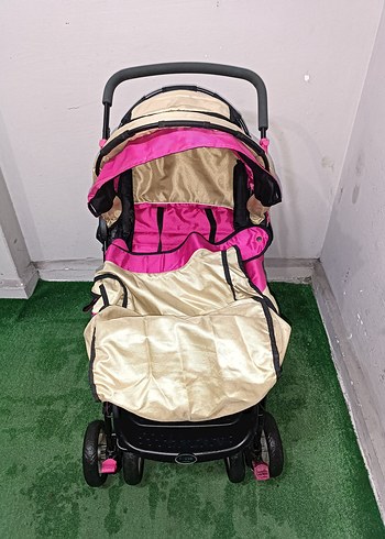 Koyu Pembe Bebek Arabası Temiz Sağlamdır Kargo Var - Görsel 3