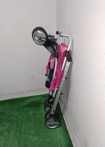 Pembe Pastel Bebek Arabası Temiz Sağlamdır Kargo Var - Görsel 5