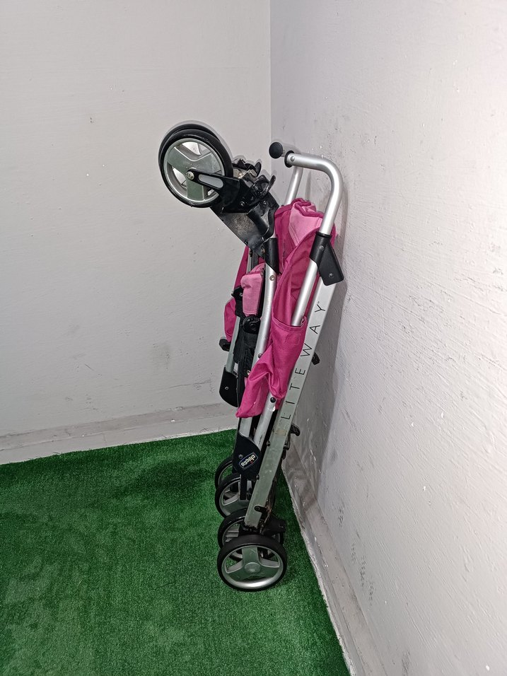 Pembe Pastel Bebek Arabası Temiz Sağlamdır Kargo Var - Görsel 5