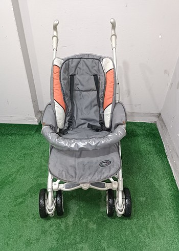 Gri Bebek Arabası Katlanabilir Model Temiz Sağlamdır Kargo Var - Görsel 2