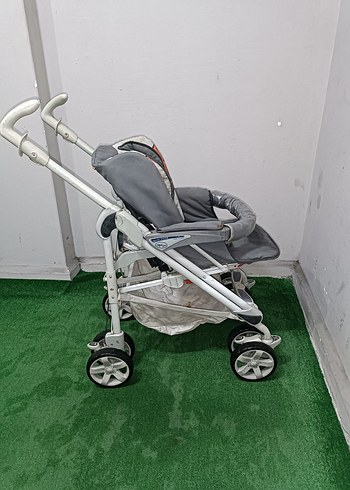 Gri Bebek Arabası Katlanabilir Model Temiz Sağlamdır Kargo Var - Görsel 4