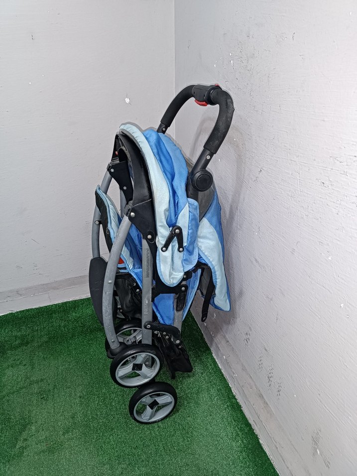 Mavi Kraft Bebek Arabası Temiz Sağlamdır Kargo Var - Görsel 5