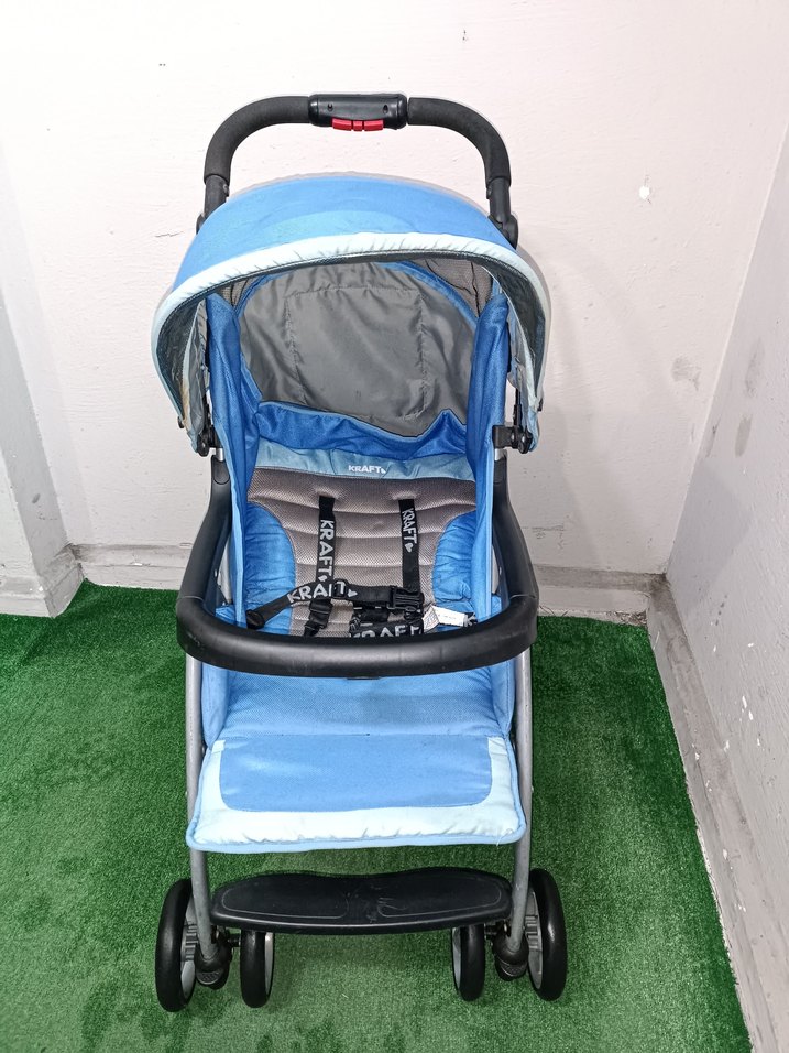 Mavi Kraft Bebek Arabası Temiz Sağlamdır Kargo Var - Görsel 2