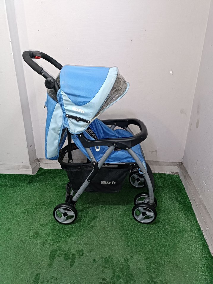 Mavi Kraft Bebek Arabası Temiz Sağlamdır Kargo Var - Görsel 4