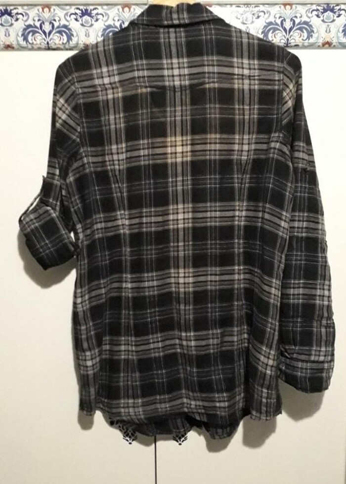 Mavi jeans tasarım gömlek  - Görsel 2