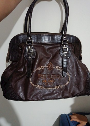 prada Milano kahverengi çanta - Görsel 4