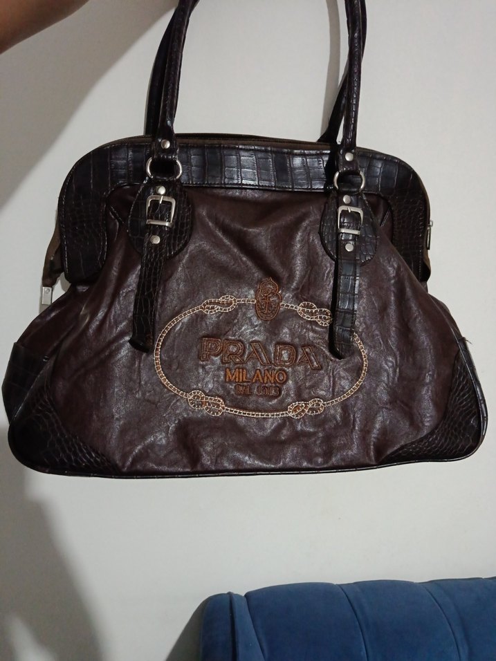 prada Milano kahverengi çanta - Görsel 2