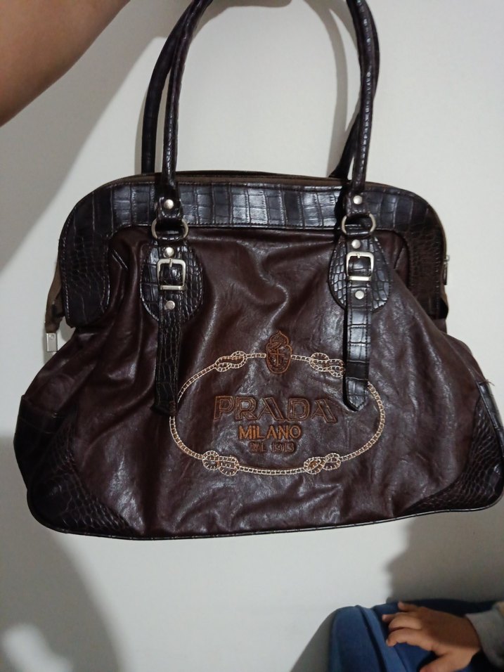 prada Milano kahverengi çanta - Görsel 4