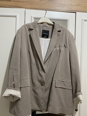 Blazer ceket Vizon renk
